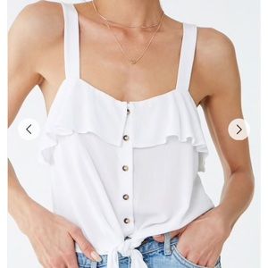 NEW! Yellow tank top with bottom tie